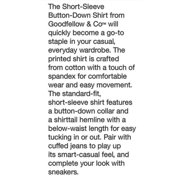 NEW Goodfellow & Co. Men's Striped Short Sleeve Button Down Shirt - Picture 13 of 13